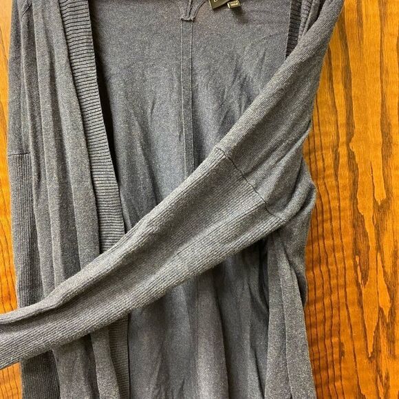 Lane bryant blue v back‎ open front cardigan - Picture 5 of 9